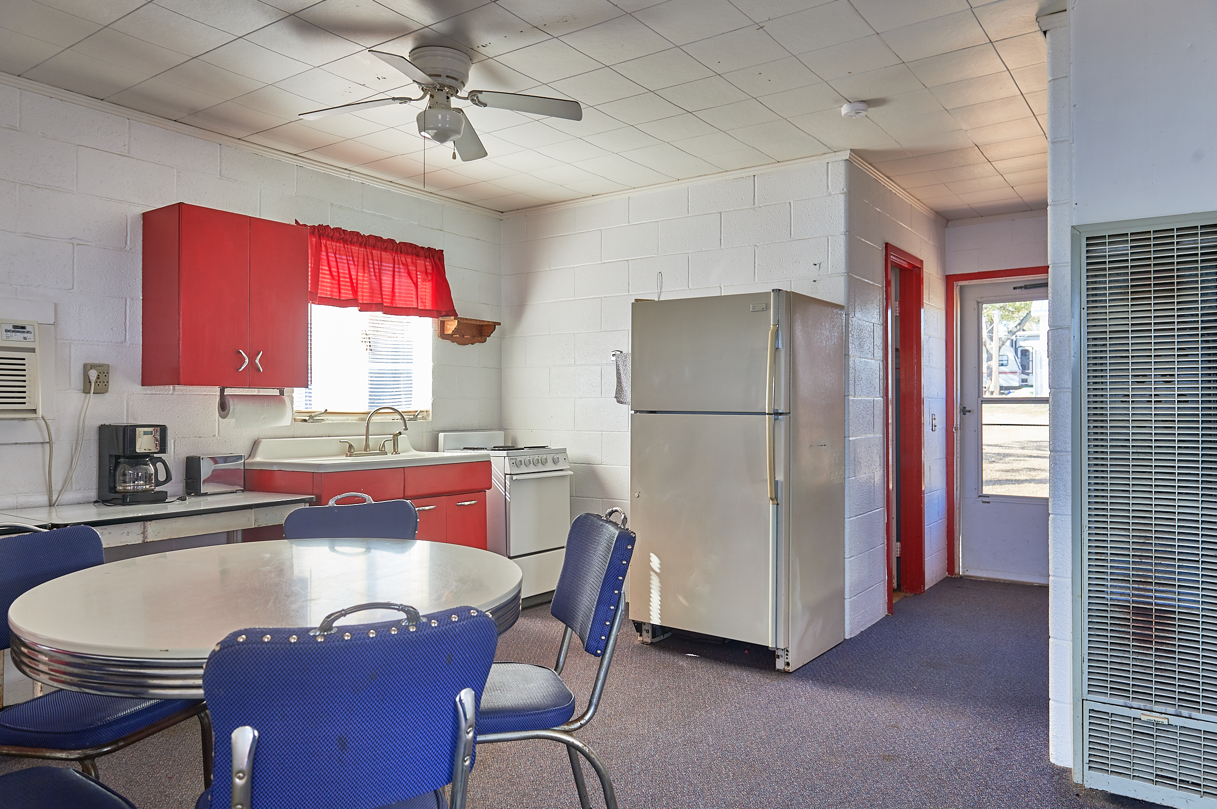 Enchanted Rock Cabin Interior and Entrance